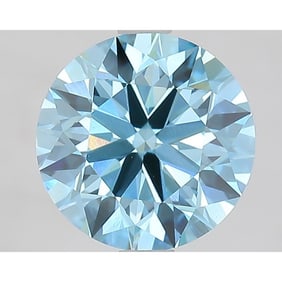 2.53 ct, Fancy Vivid Blue/VVS2, Round cut IGI Graded Diamond