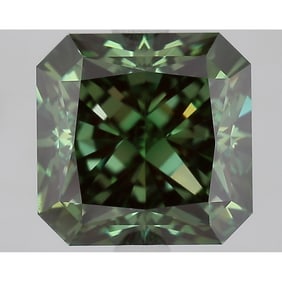 3.26 ct, Fancy Vivid Green/VS1, Radiant cut IGI Graded Diamond