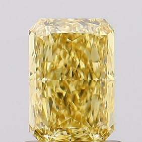 3.03 ct, Fancy Vivid Yellow/VS2, Radiant cut IGI Graded Diamond