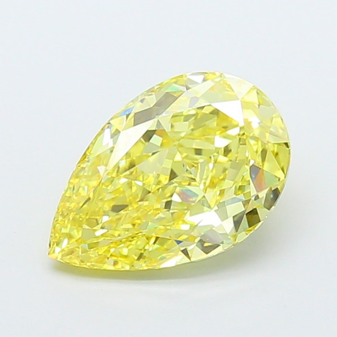 4.08 ct, Fancy Intense Yellow/VS1, Pear cut IGI Graded Diamond: Click here to view HD 360 Spinning Image Click here to view Certificate Report IGI Graded Sou