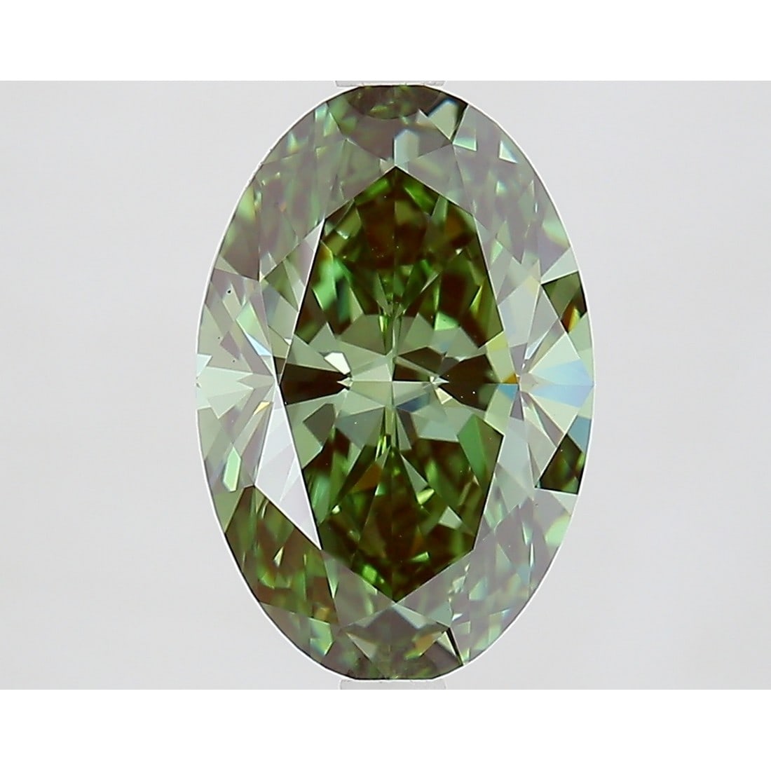 2.93 ct, Fancy Vivid Green/VVS2, Oval cut IGI Graded Diamond: Click here to view HD 360 Spinning Image Click here to view Certificate Report IGI Gra