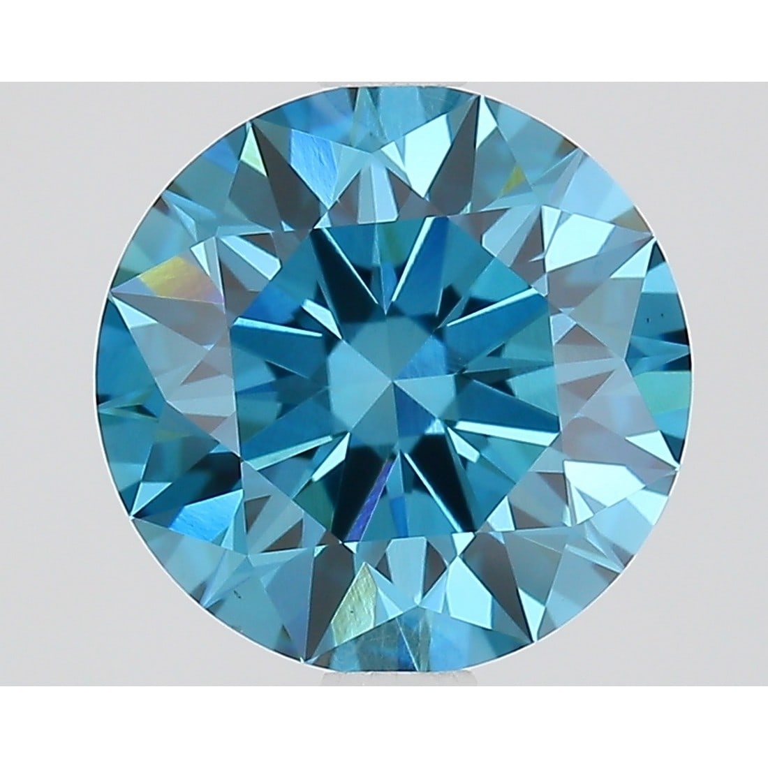 2.04 ct, Fancy Vivid Blue/VS1, Round cut IGI Graded Diamond: Click here to view HD 360 Spinning Image Click here to view Certificate Report IGI Graded S
