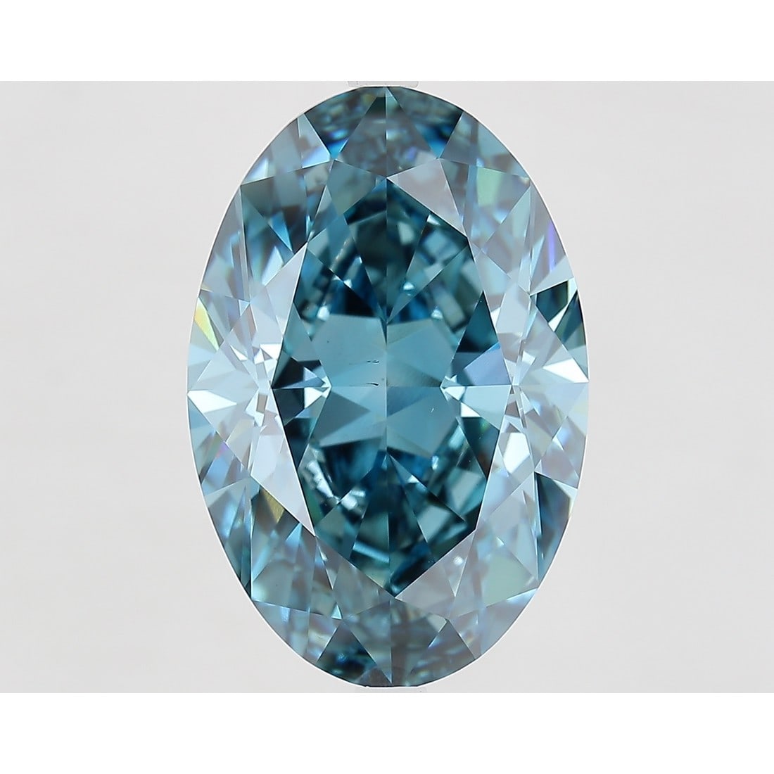 10.08 ct, Fancy Vivid Blue/VS1, Oval cut IGI Graded Diamond: Click here to view HD 360 Spinning Image Click here to view Certificate Report IGI Graded S