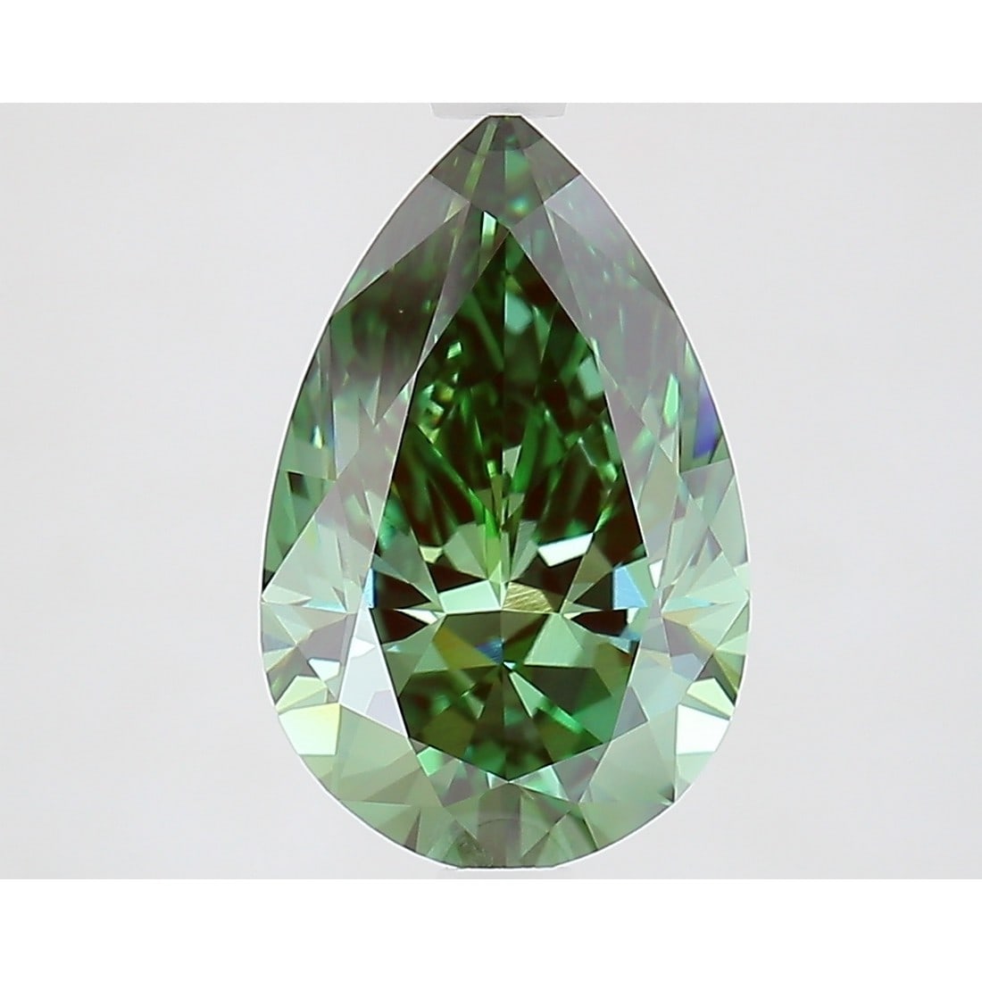 3.02 ct, Fancy Vivid Green/VVS2, Pear cut IGI Graded Diamond: Click here to view HD 360 Spinning Image Click here to view Certificate Report IGI Graded S
