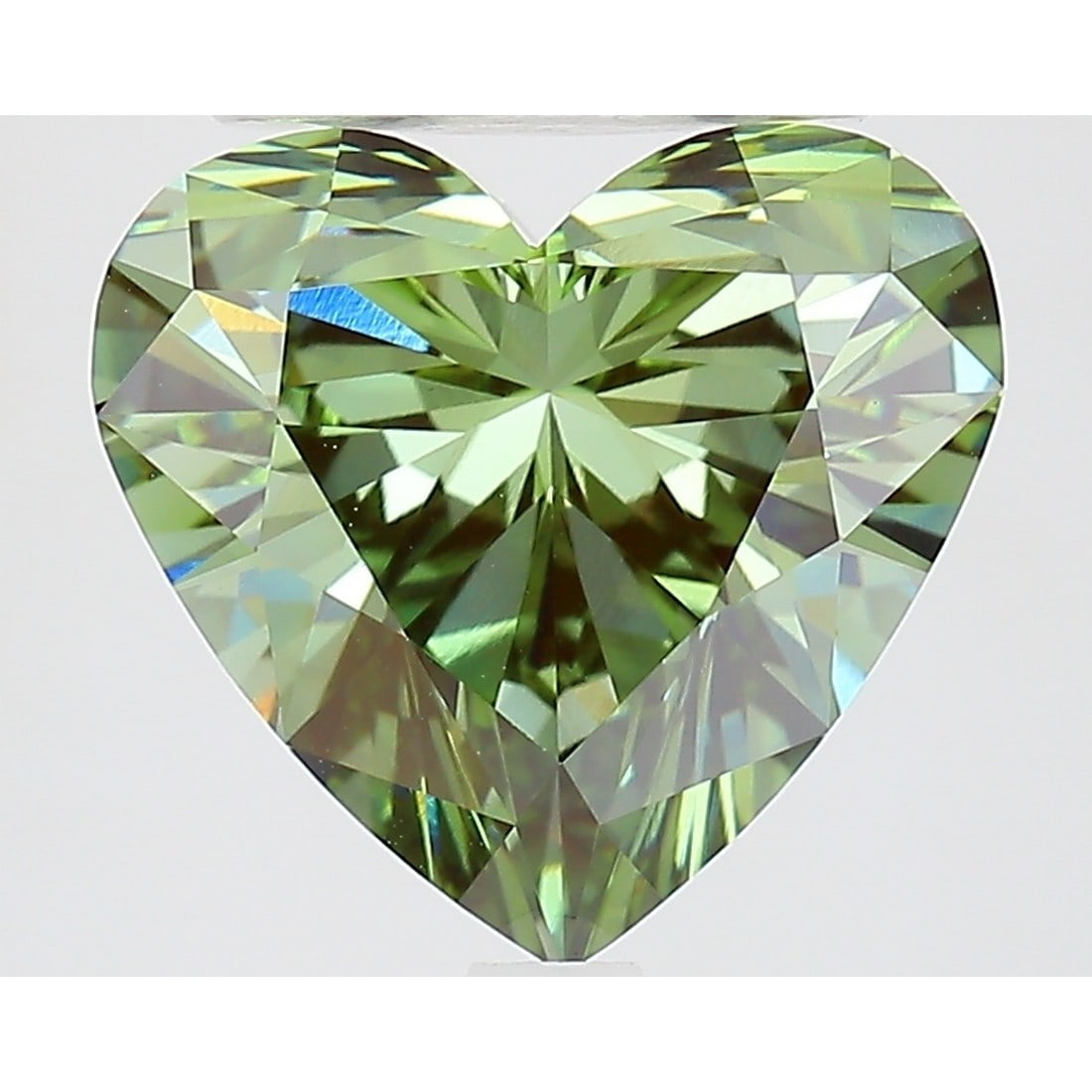 3.71 ct, Fancy Vivid Green/VVS2, Heart cut IGI Graded Diamond: Click here to view HD 360 Spinning Image Click here to view Certificate Report IGI Graded S