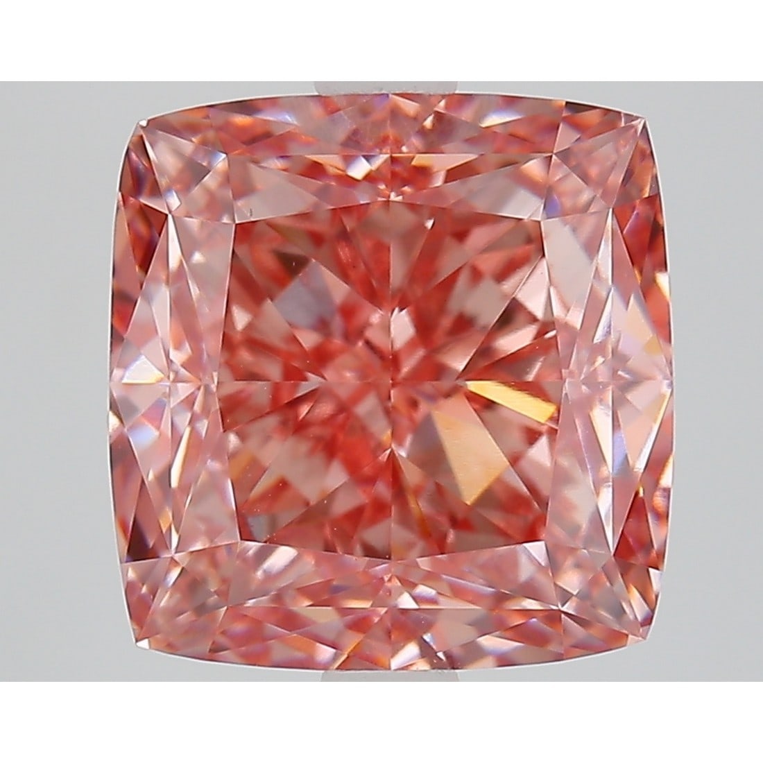 4.38 ct, Fancy Vivid Pink/VS1, Cushion cut IGI Graded Diamond: Click here to view HD 360 Spinning Image Click here to view Certificate Report IGI Graded S