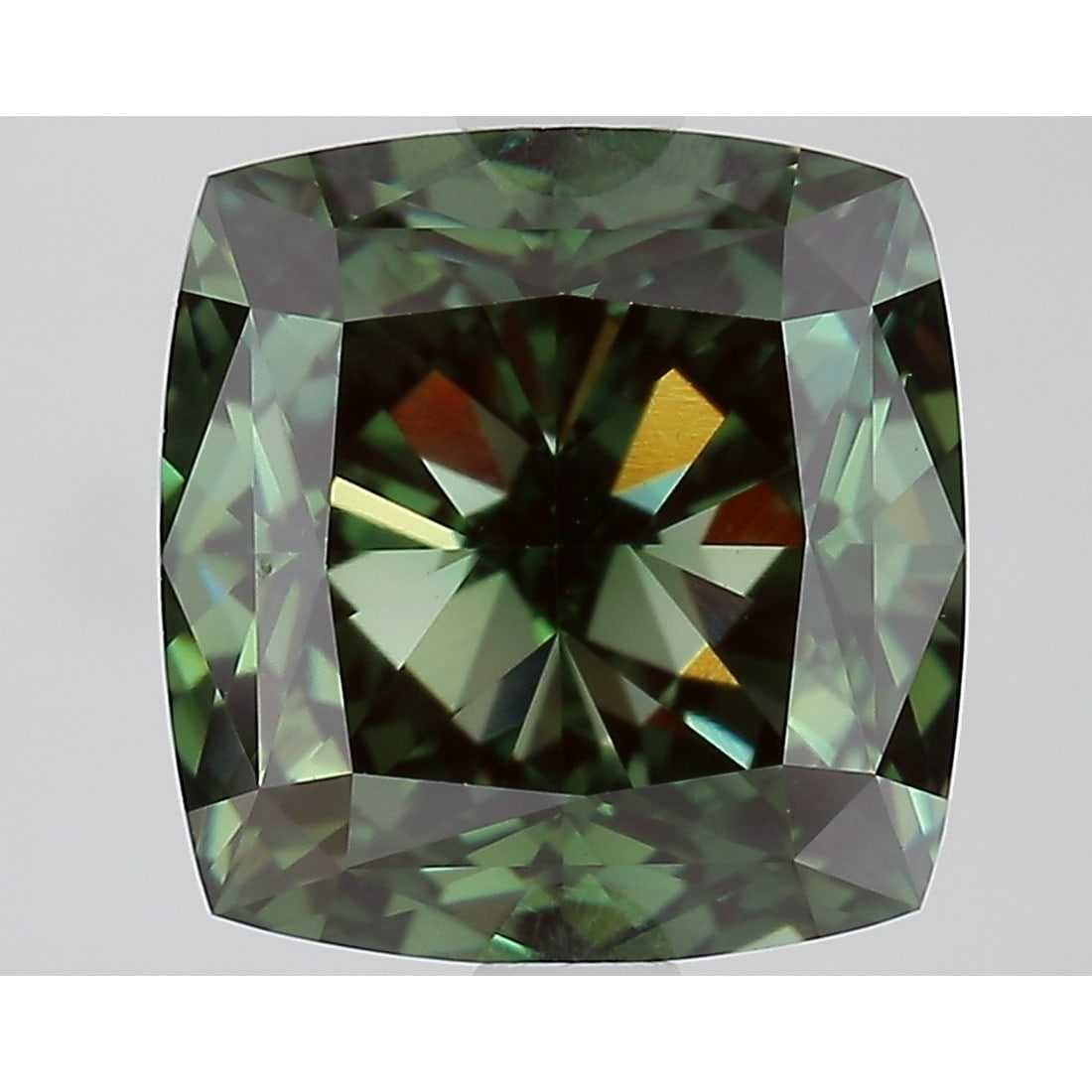 3.28 ct, Fancy Vivid Green/VS1, Cushion cut IGI Graded Diamond: Click here to view HD 360 Spinning Image Click here to view Certificate Report IGI Graded S
