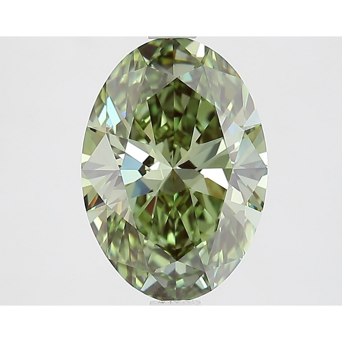 3.00 ct, Fancy Vivid Green/VVS2, Oval cut IGI Graded Diamond: Click here to view HD 360 Spinning Image Click here to view Certificate Report IGI Graded S