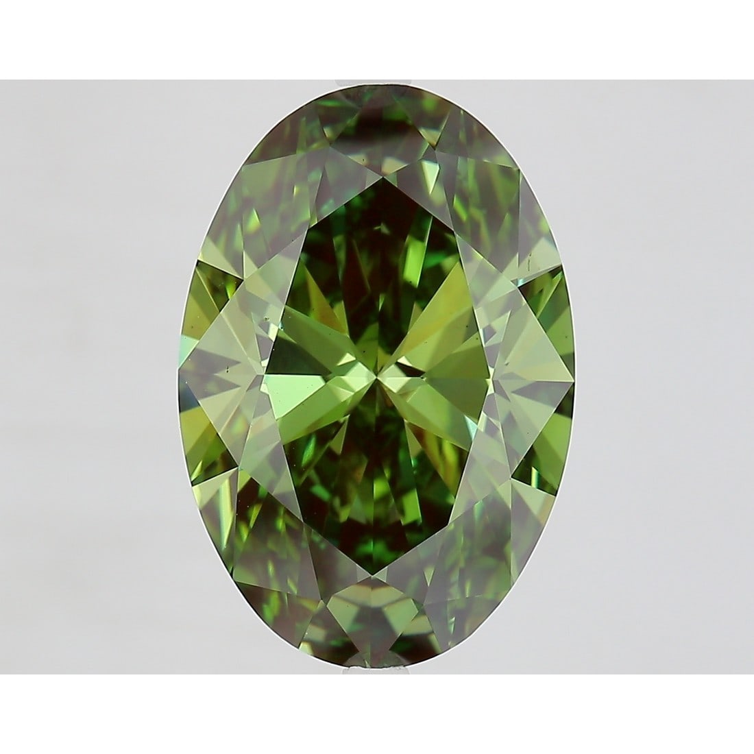 8.12 ct, Fancy Vivid Green/VS1, Oval cut IGI Graded Diamond: Click here to view HD 360 Spinning Image Click here to view Certificate Report IGI Graded S