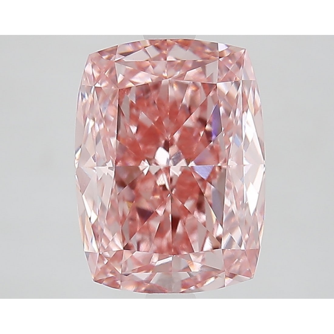 4.13 ct, Fancy Vivid Pink/VVS2, Cushion cut IGI Graded Diamond: Click here to view HD 360 Spinning Image Click here to view Certificate Report IGI Graded S