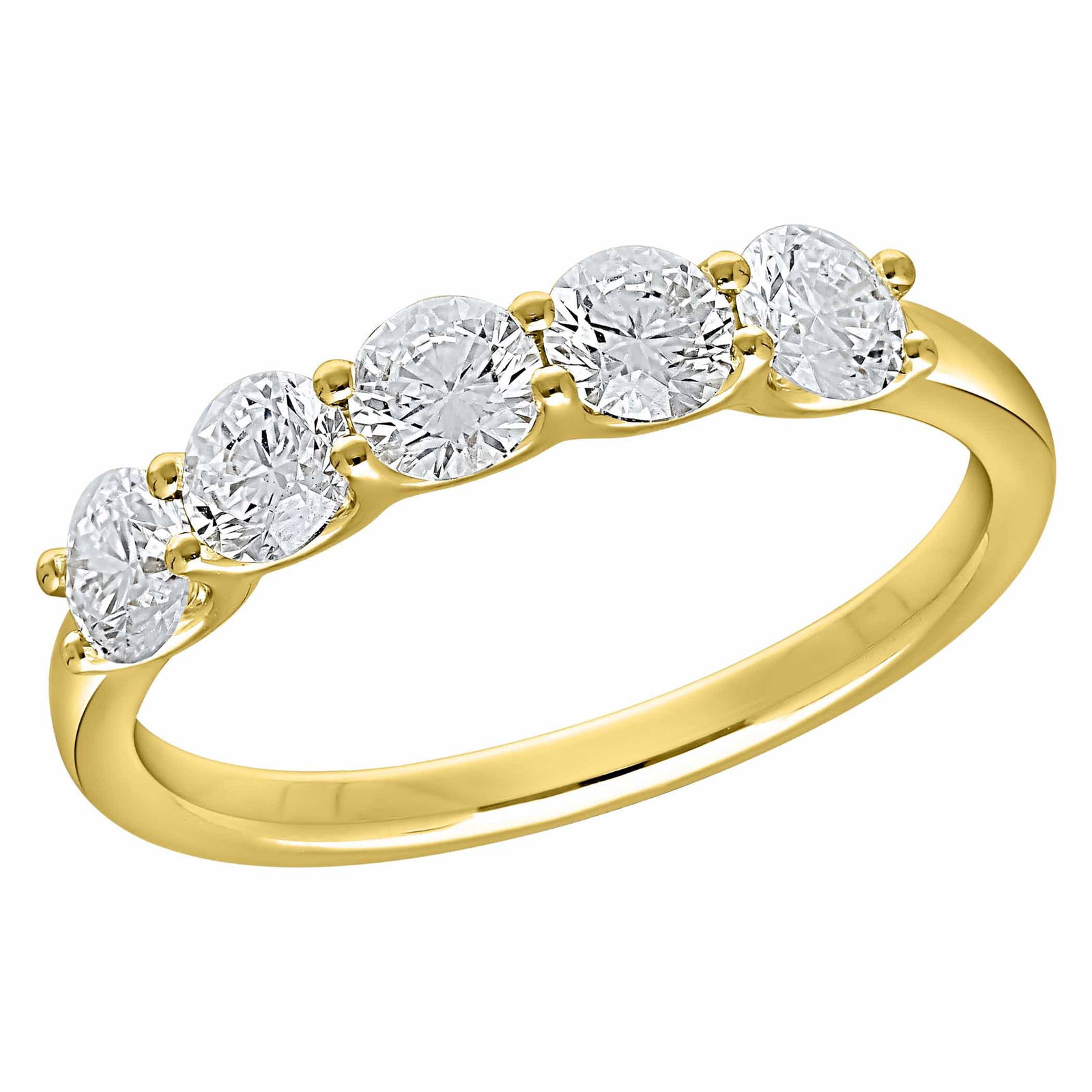 14Kt Yellow Gold 1ct Diamond Ring (1 of 2)
