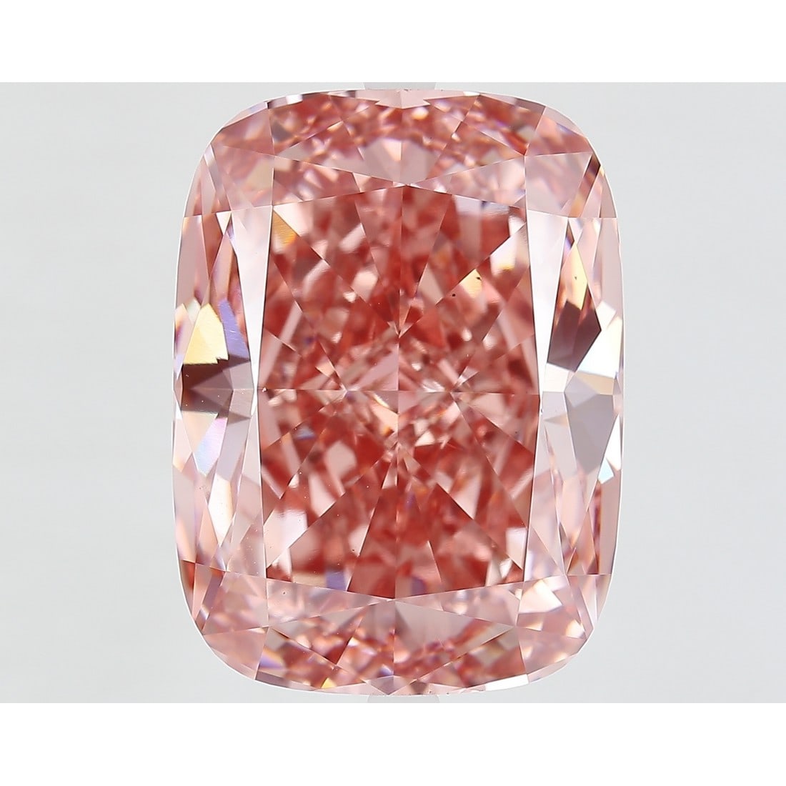 19.07 ct, Fancy Vivid Pink/VS2, Cushion cut IGI Graded Diamond: Click here to view HD 360 Spinning Image Click here to view Certificate Report IGI Graded S