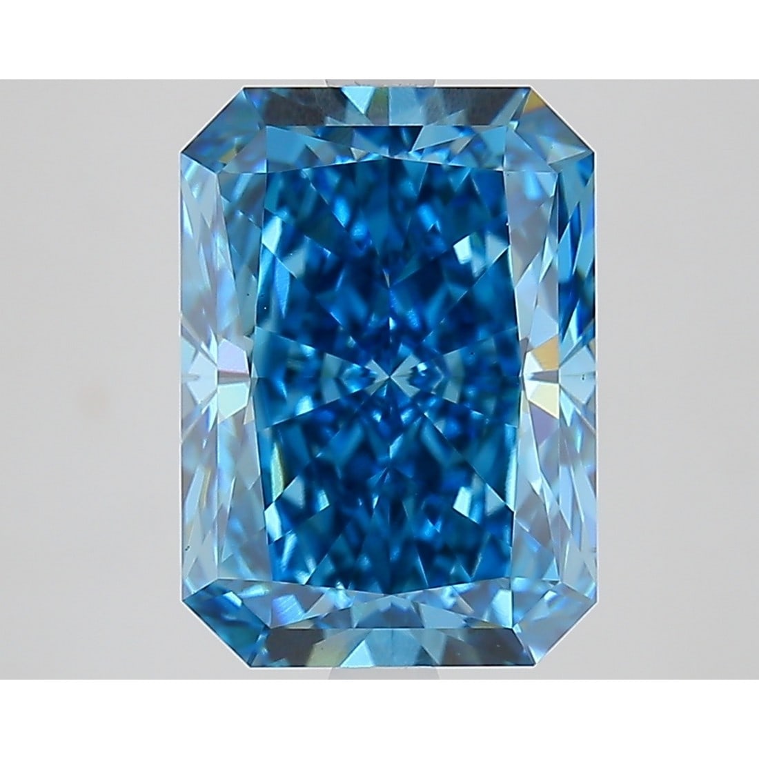 4.11 ct, Fancy Vivid Blue/VS1, Radiant cut IGI Graded Diamond (1 of 3)