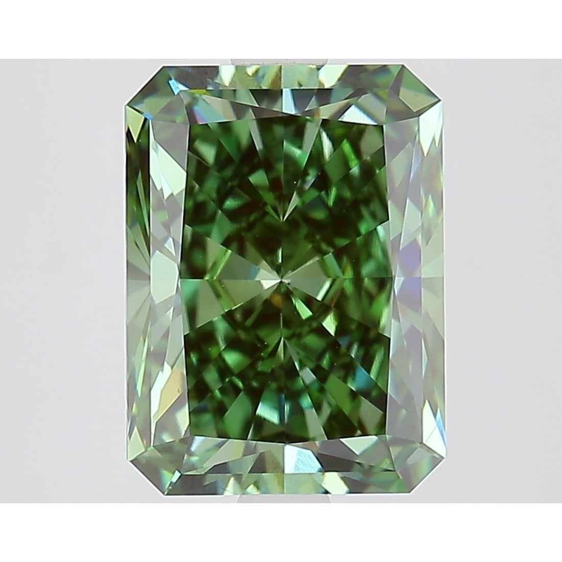 3.02 ct, Fancy Vivid Green/VS1, Radiant cut IGI Graded Diamond (1 of 3)