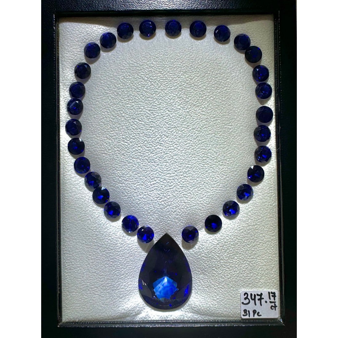 Set of 31 Lab Grown Blue Sapphire Layout (1 of 4)