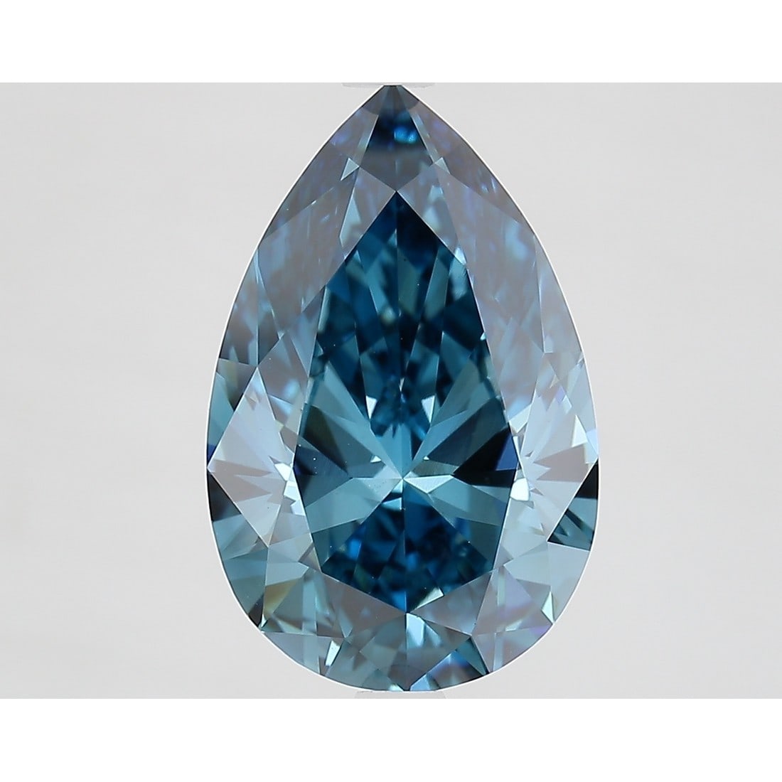 4.02 ct, Fancy Vivid Blue/VS1, Pear cut IGI Graded Diamond: Click here to view HD 360 Spinning Image Click here to view Certificate Report IGI Graded S