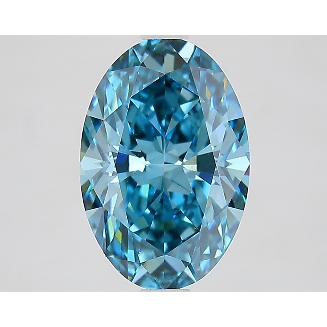2.60 ct, Fancy Vivid Blue/VVS2, Oval cut IGI Graded Diamond: Click here to view HD 360 Spinning Image Click here to view Certificate Report IGI Gra
