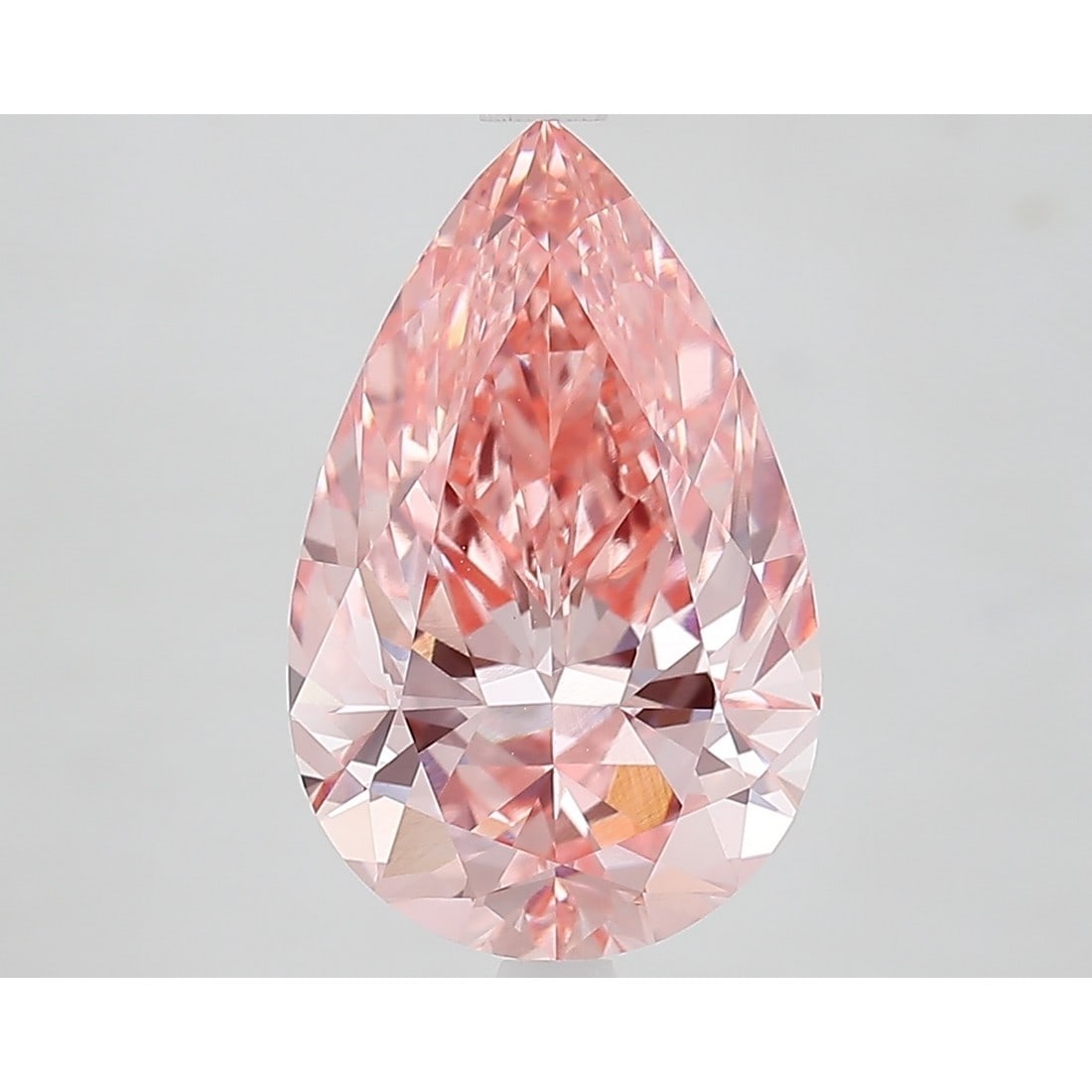3.82 ct, Fancy Vivid Pink/VVS2, Pear cut IGI Graded Diamond: Click here to view HD 360 Spinning Image Click here to view Certificate Report IGI Gra