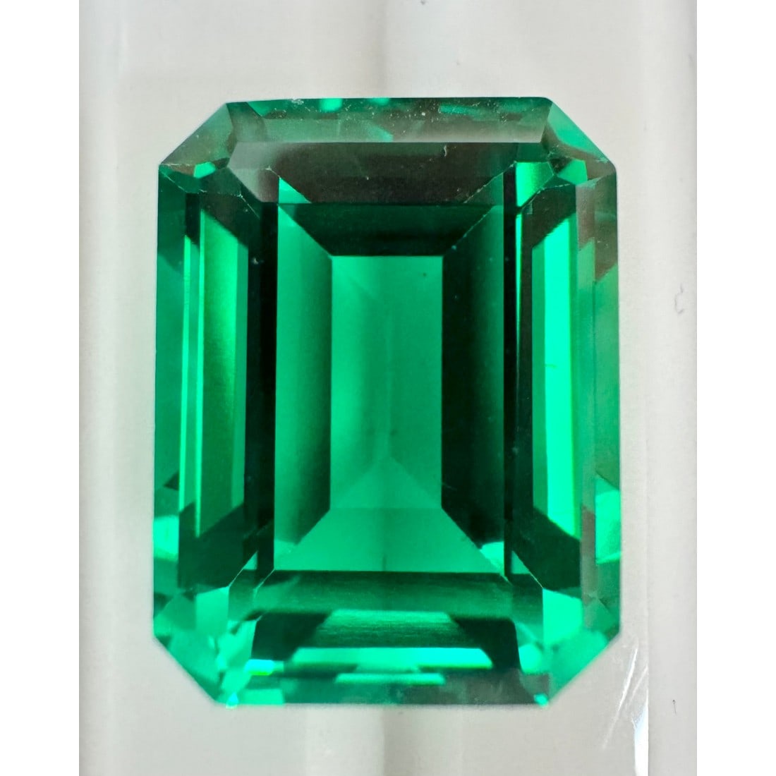 11.68 ct. (IGI) Emerald Cut Lab Grown Columbian Emerald (1 of 4)