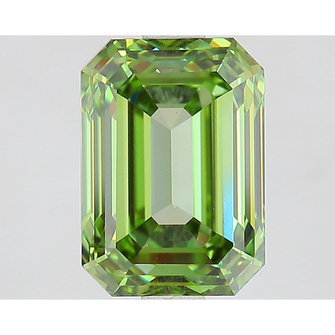 2.54 ct, Fancy Vivid Green/VS1, Emerald cut IGI Graded Diamond (1 of 4)