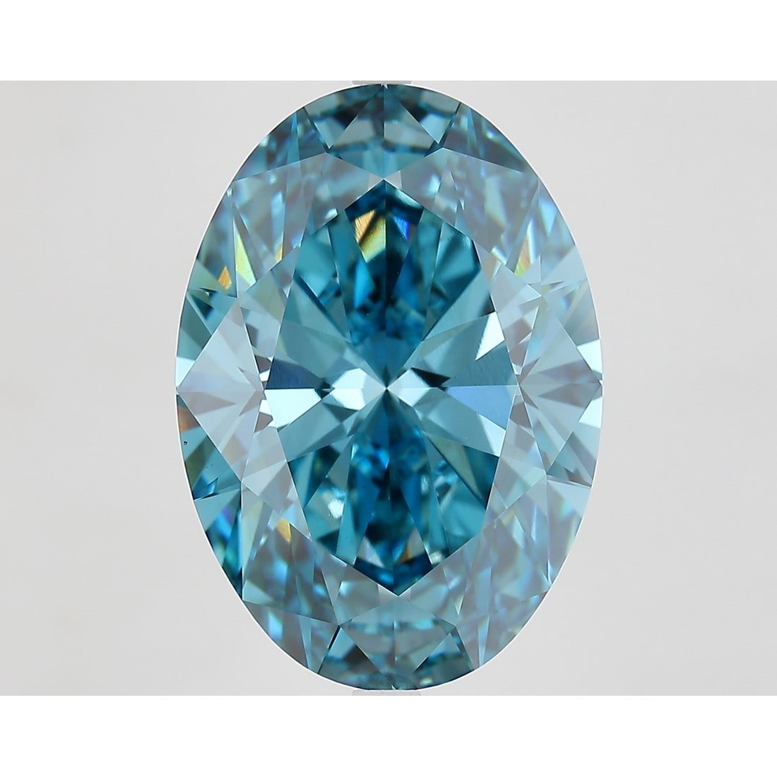 12.33 ct, Fancy Vivid Blue/VS1, Oval cut IGI Graded Diamond: Click here to view HD 360 Spinning Image Click here to view Certificate Report IGI Graded S