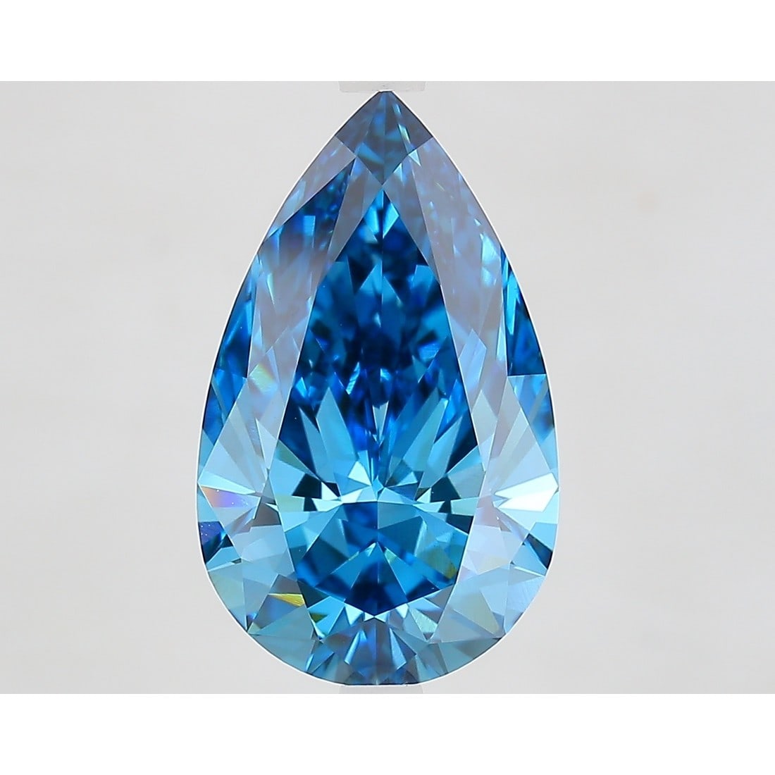 5.08 ct, Fancy Vivid Blue/VVS2, Pear cut IGI Graded Diamond: Click here to view HD 360 Spinning Image Click here to view Certificate Report IGI Gra