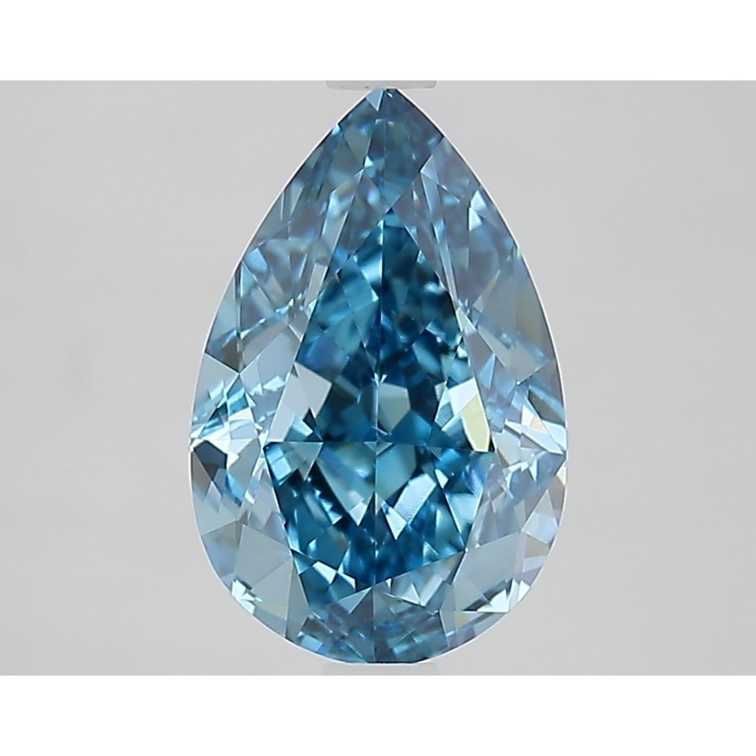 2.77 ct, Fancy Vivid Blue/VVS2, Pear cut IGI Graded Diamond: Click here to view HD 360 Spinning Image Click here to view Certificate Report IGI Graded S
