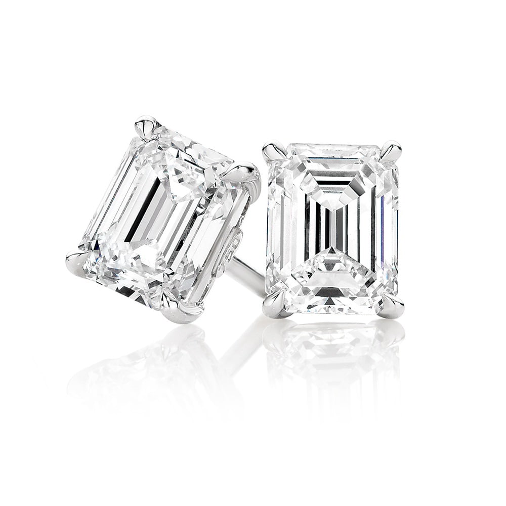 12.27 carat diamond pair, Emerald cut Diamonds IGI Graded: This lot comes loose and unmounted 1) Click here to view HD 360 Spinning Image