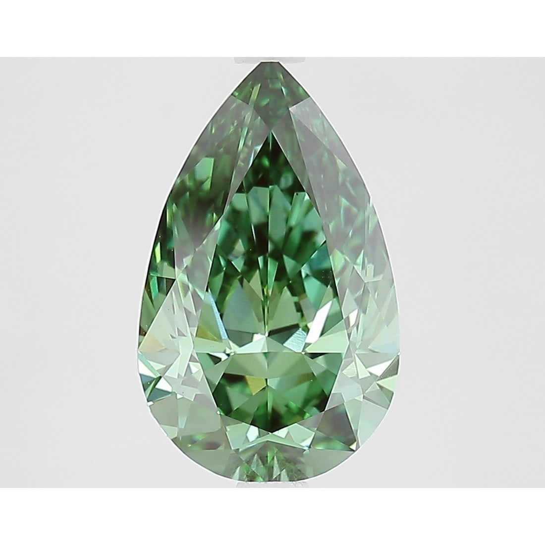 2.91 ct, Fancy Vivid Green/VS1, Pear cut IGI Graded Diamond: Click here to view HD 360 Spinning Image Click here to view Certificate Report IGI Graded S