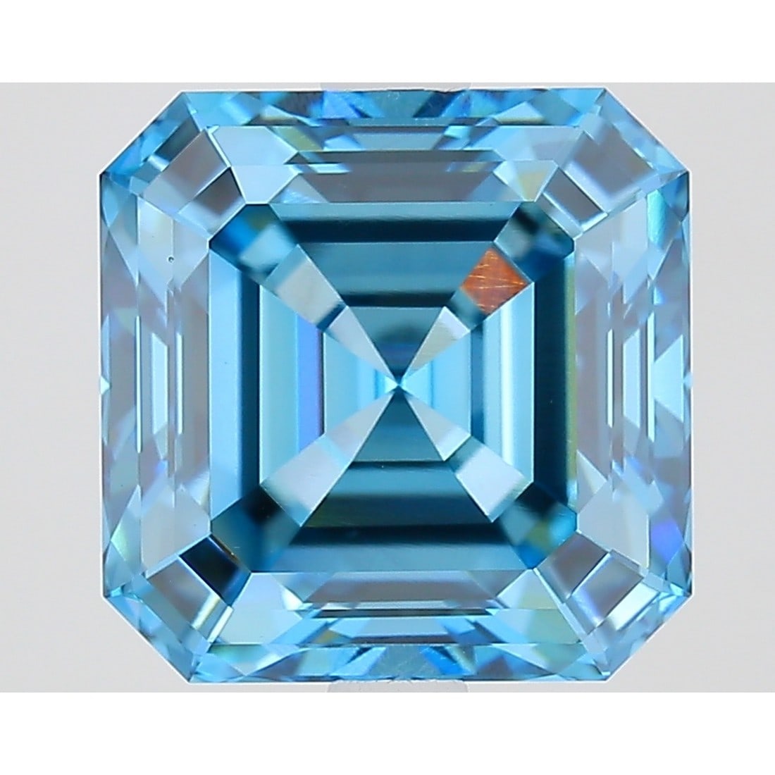 4.08 ct, Fancy Vivid Blue/VS1, Square Emerald cut IGI Graded Diamond: Click here to view HD 360 Spinning Image Click here to view Certificate Report IGI Graded S