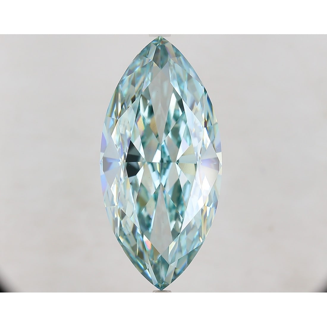16.86 ct, Fancy Intense Bluish Green/VVS2, Marquise cut IGI Graded Diamond: Click here to view HD 360 Spinning Image Click here to view Certificate Report IGI Gra