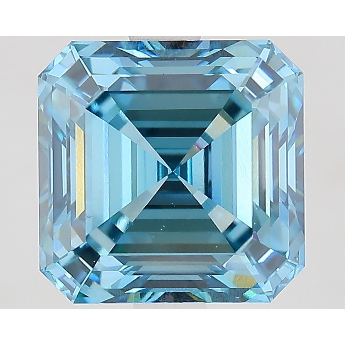 3.10 ct, Fancy Vivid Blue/VS1, Square Emerald cut IGI Graded Diamond: Click here to view HD 360 Spinning Image Click here to view Certificate Report IGI Gra