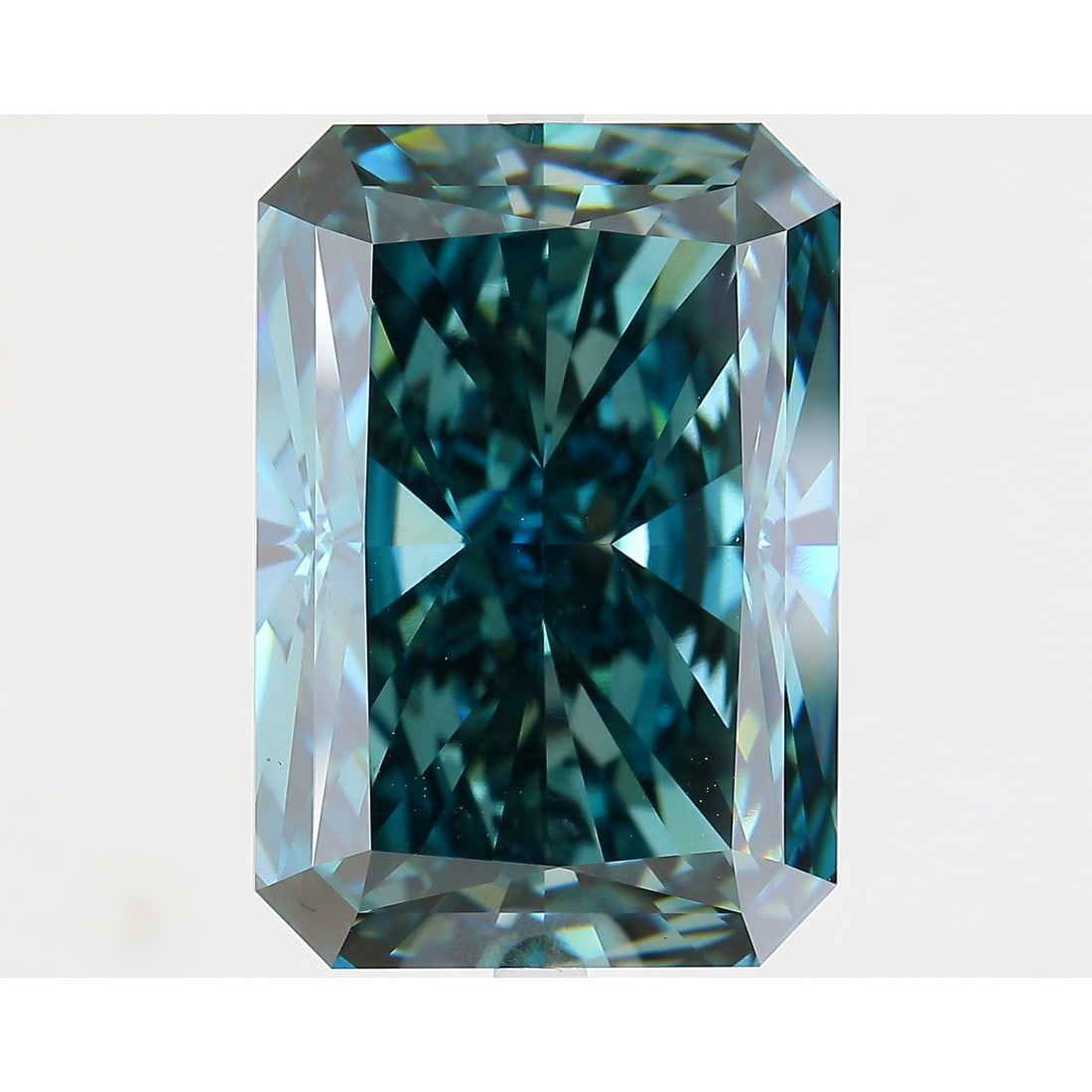 21.01 ct, Fancy Deep Greenish Blue/VS1, Radiant cut IGI Graded Diamond (1 of 4)