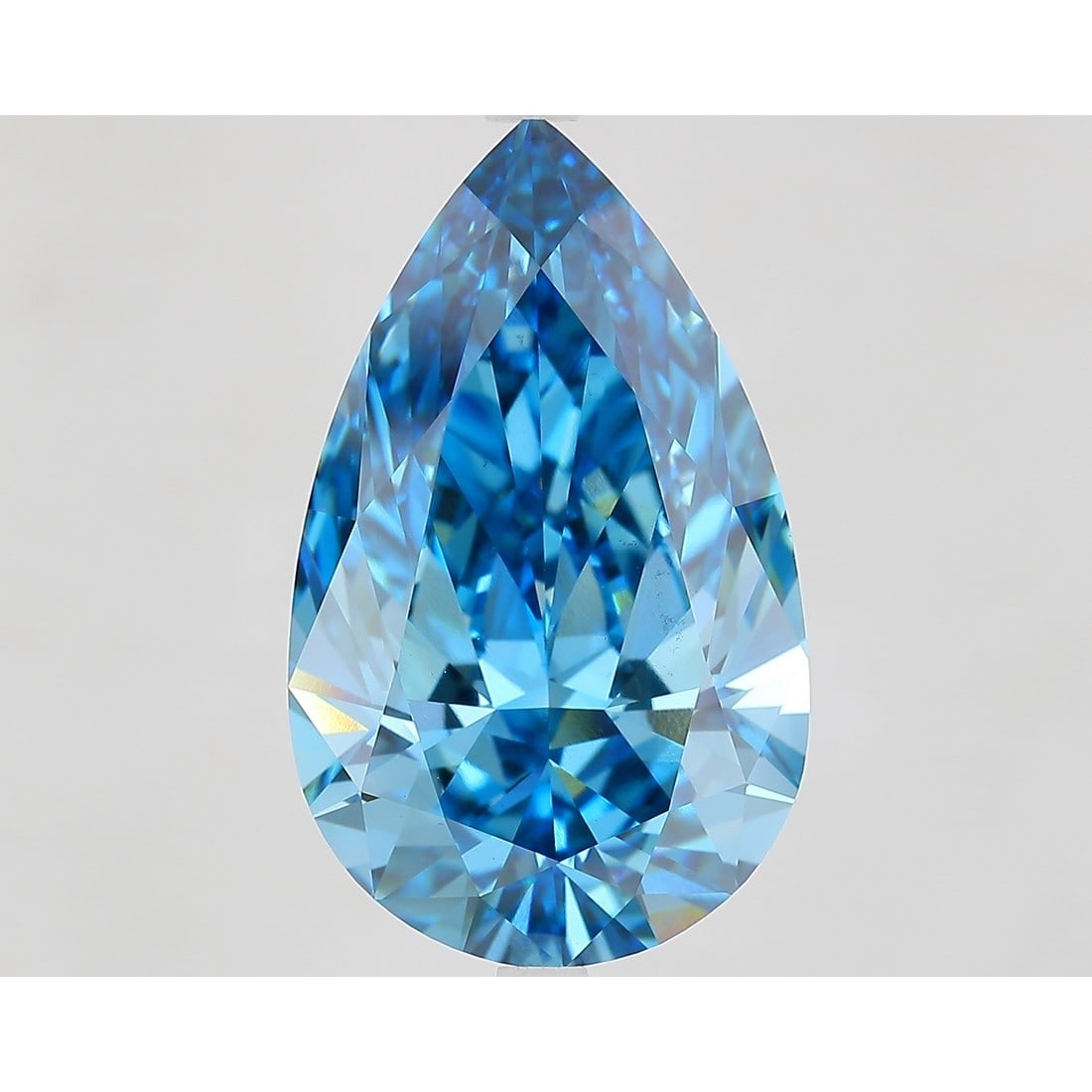 10.02 ct, Fancy Vivid Blue/VS1, Pear cut IGI Graded Diamond: Click here to view HD 360 Spinning Image Click here to view Certificate Report IGI Gra