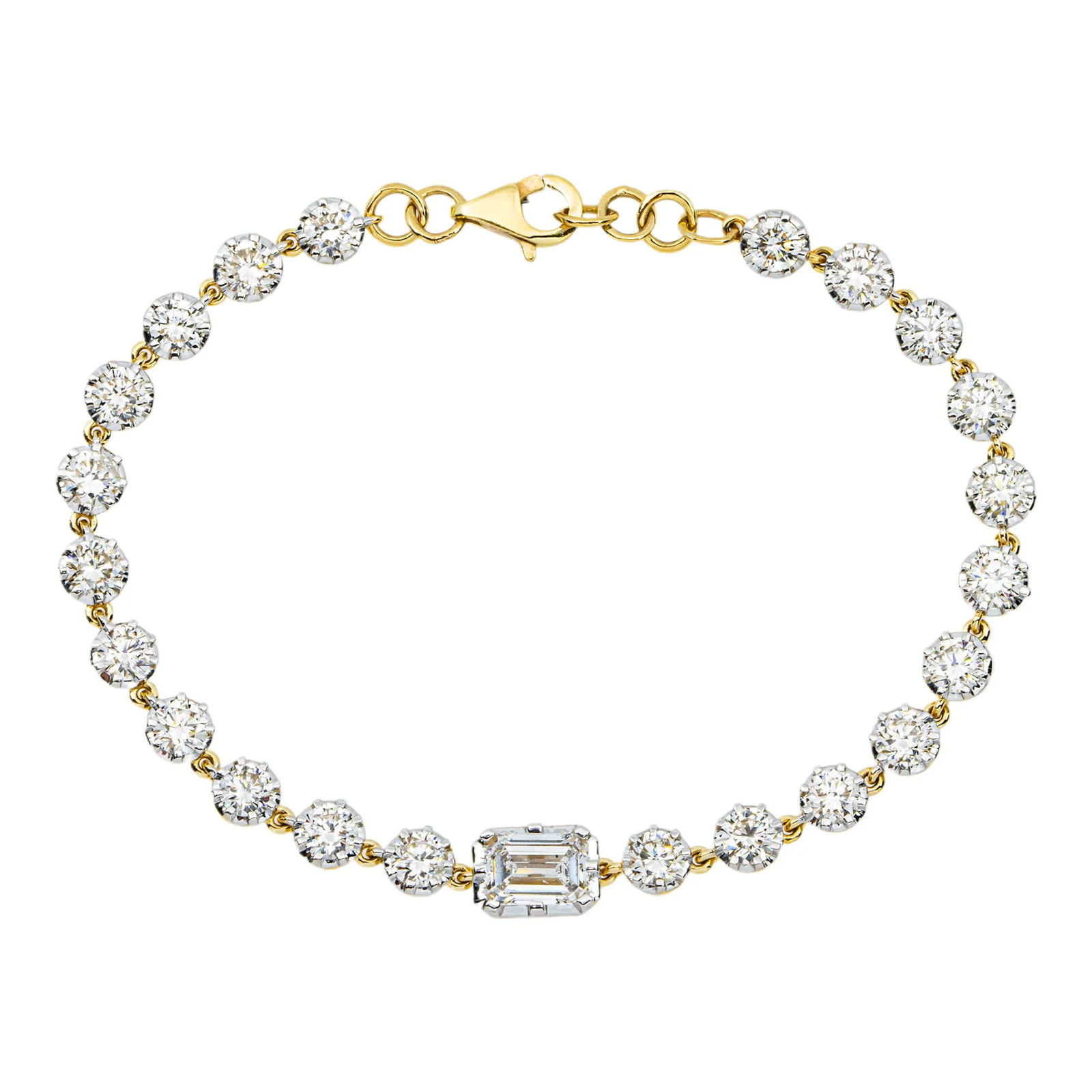 14kt Yellow Gold 6.06tcw Diamond Fancy Bracelet (1 of 4)