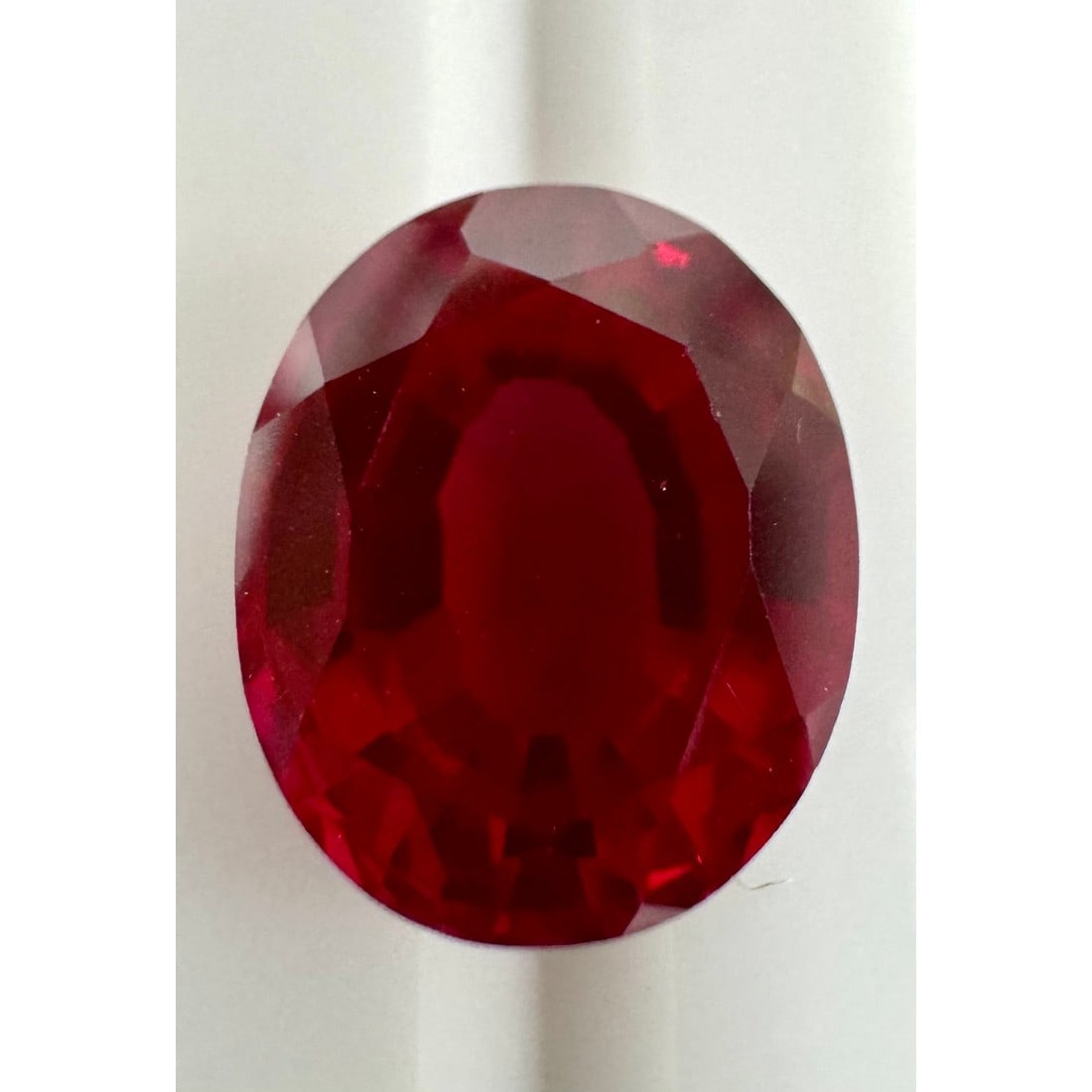 9.17 ct. (IGI) Oval Mixed Cut Lab Grown Red Ruby (1 of 4)