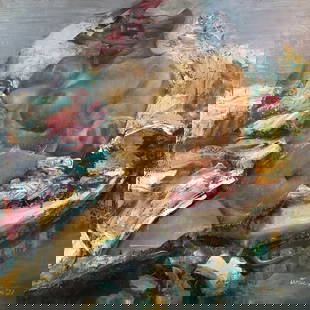Golem By Doru Ivan 2021 Oil on canvas Artwork Signed: SHIPS FROM Dublin Inspired by the Golem of Jewish folklore, this painting explores themes of creation, control, and identity. Rendered in dense, textured oil, the figure embodies both strength and vul