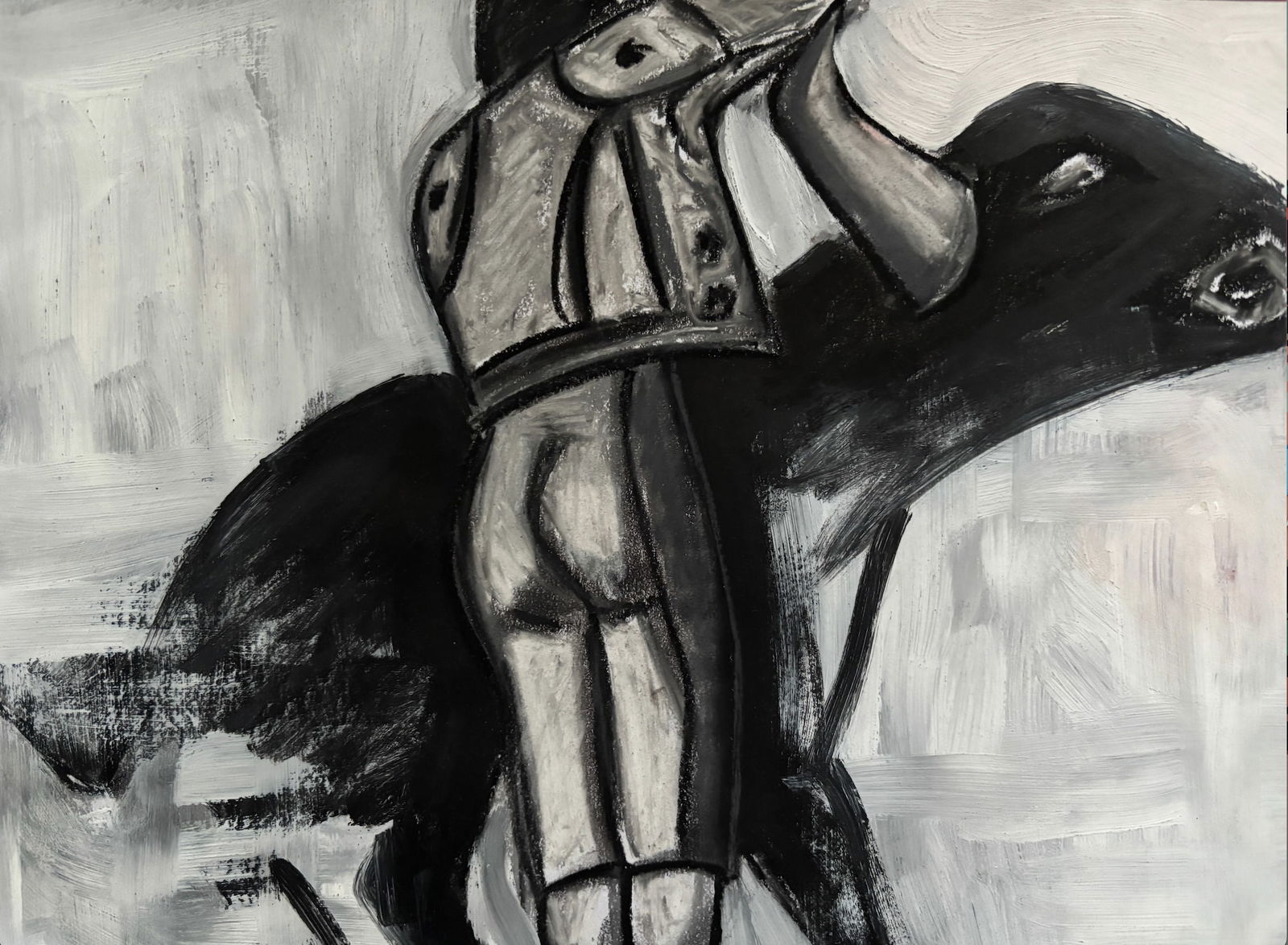 Matador, VI By Francesca Alaimo Chalk and acrylic on paper 2024 (1 of 1)