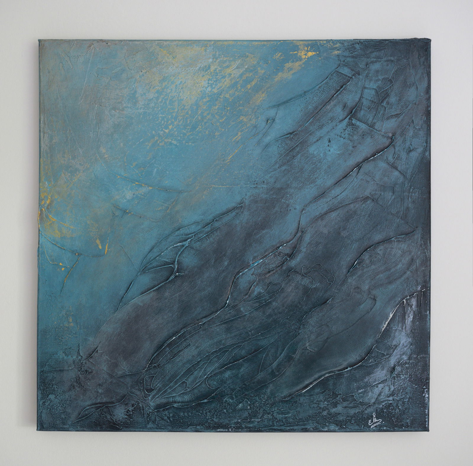 Drift By Olena Hastilow Acrylic and texture on thin canvas 2025 (1 of 3)