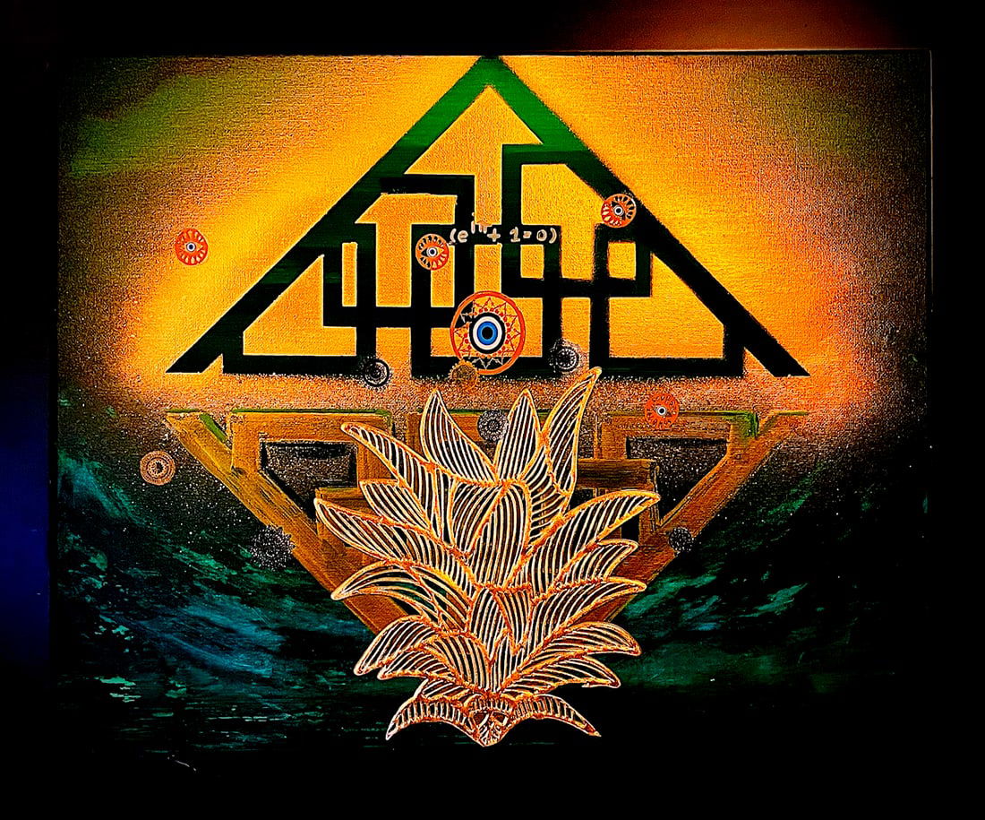 Genesis (Euler's Formula) By Alexis Kharel Acrylic & Mixed Media on Canvas 2025 (1 of 1)