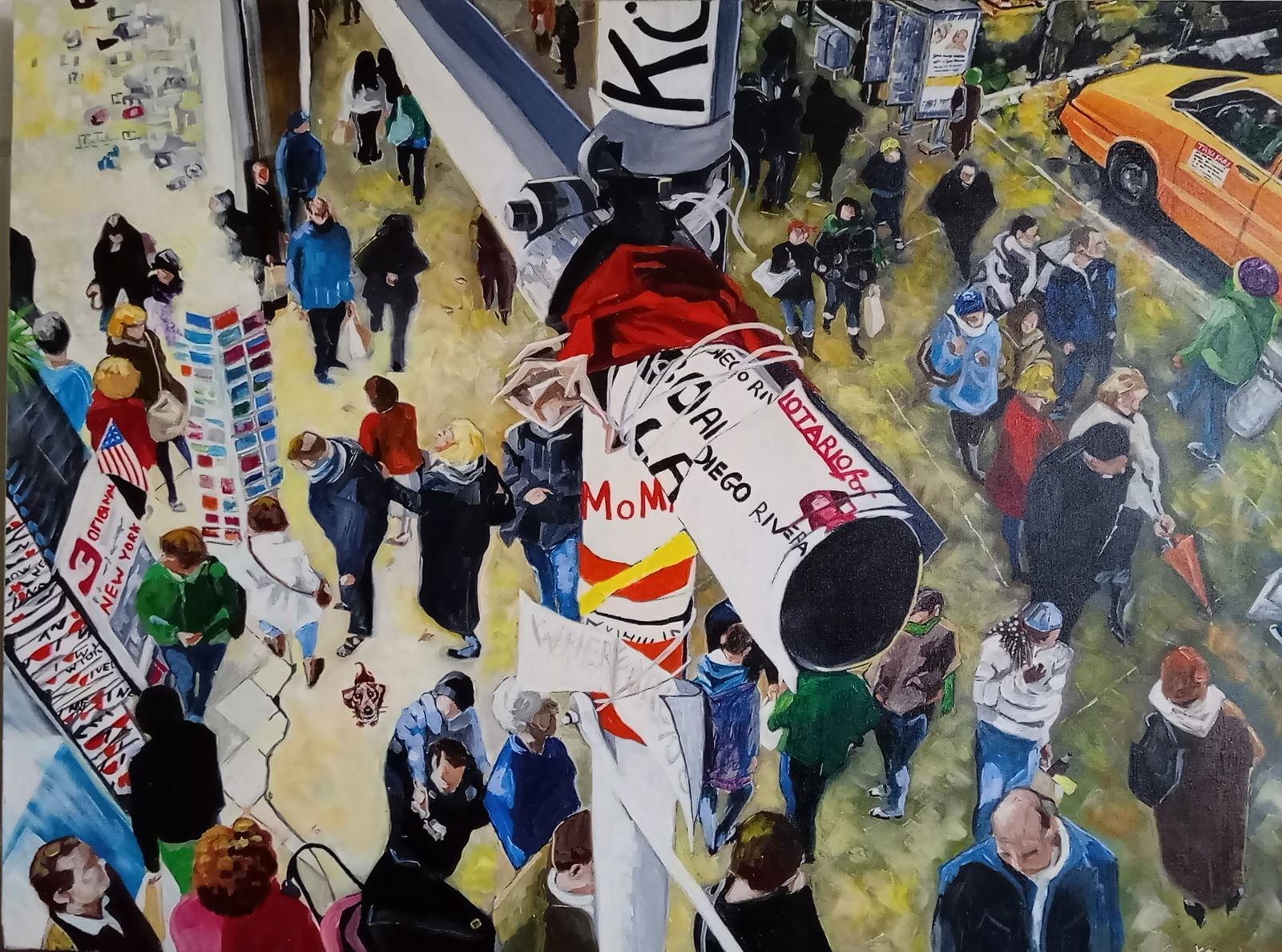 CAMERA TWO By Jadwiga Kindermann (Yaj) Water based oils. 2011 Signed (1 of 4)