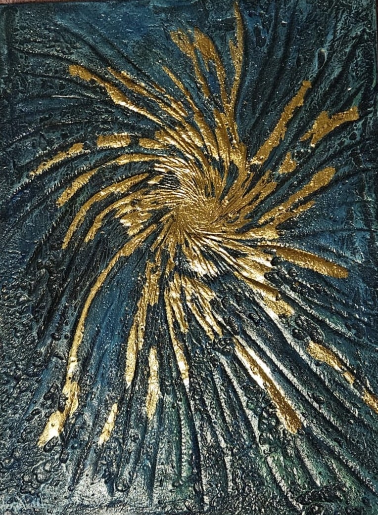 Spiral of Wealth By Jelena Vaisla Mixed 2025 Signed (1 of 5)