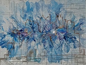 City in Bloom By Lydia Watson, Watsart LLC Painting 2025 Signed (1 of 5)