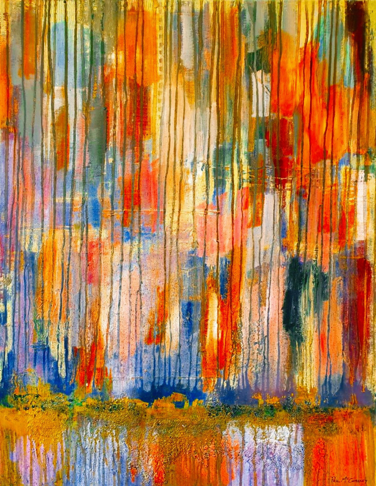 Autumn Deep in the Dell By Philip McCumskey Acrylic and mixed media 2025 Signed (1 of 5)