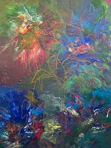 Mystic Garden By lydia watson, watsartllc Painting 2025 Signed (1 of 5)