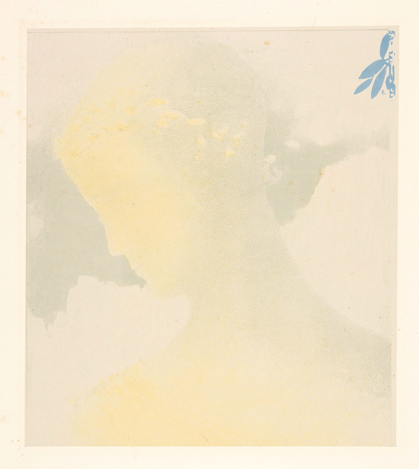 Odilon Redon (Bordeaux 1840 - 1916 Paris) Béatrice: Odilon Redon (Bordeaux 1840 - 1916 Paris) Béatrice 1897 Colour lithograph on chine appliqué on wove paper 56.8x41.8 cm Catalogue Raisonné Mellerio 168 Provenance The Eberhard W. Korn