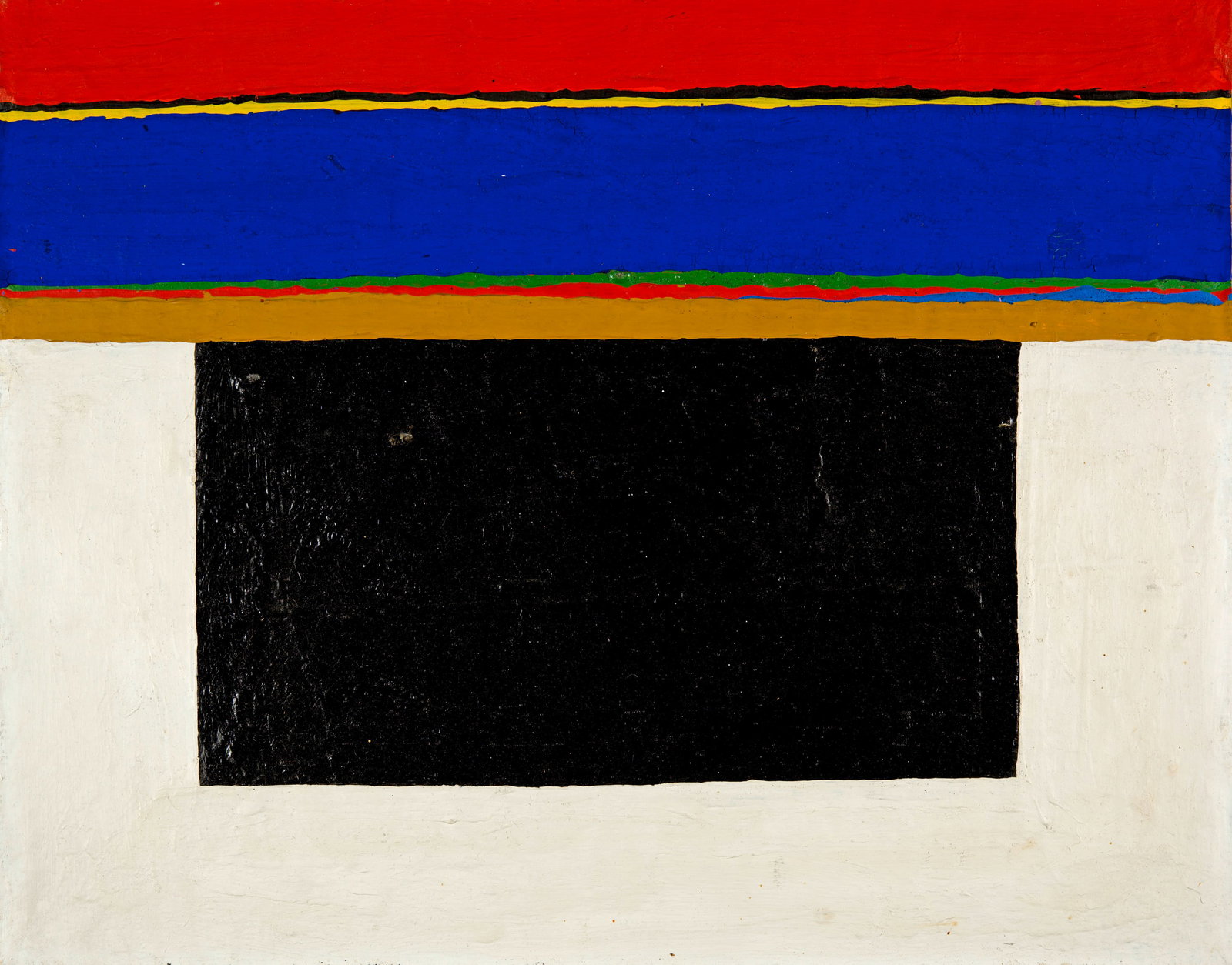 Al Held (New York 1928 - 2005 Todi) Untitled: Al Held (New York 1928 - 2005 Todi) Untitled Circa 1964 Acrylic on paper, mounted on cardboard 48x61 cm Provenance Private collection Switzerland Condition Slight craquelures in the blue colour lay