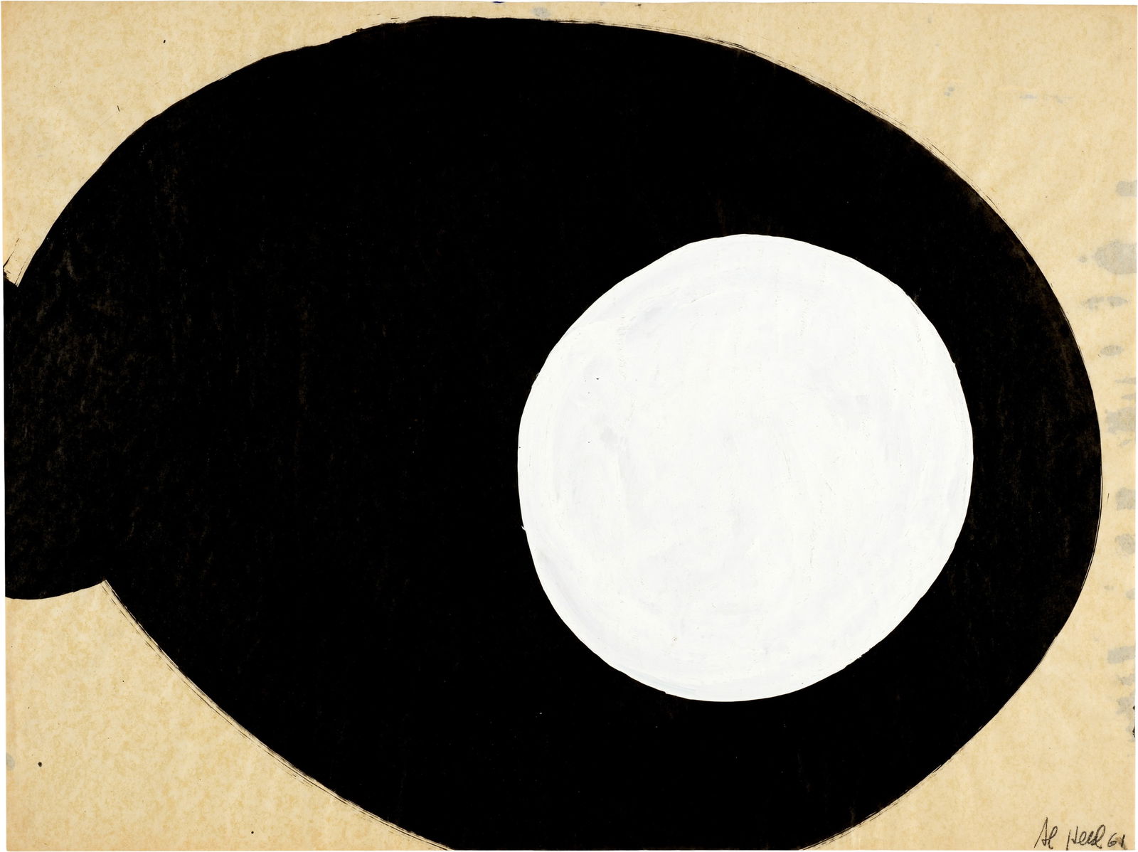 Al Held (New York 1928 - 2005 Todi) Ohne Titel: Al Held (New York 1928 - 2005 Todi) Ohne Titel 1961 Acrylic and Indian ink on thin, cream-coloured china paper 45.5x60.5 cm Signature Lower right signed and dated by the artist in pencil "Al Held 61"