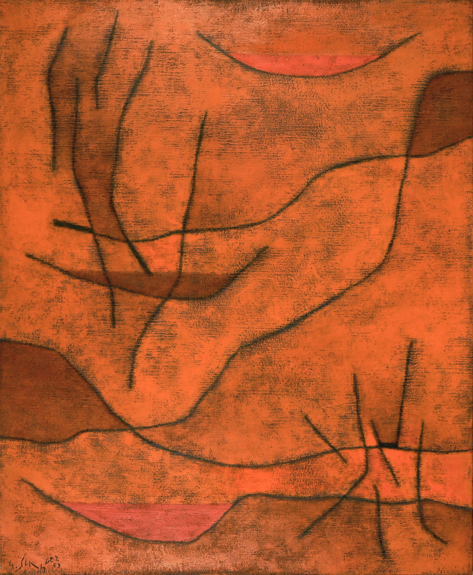 Gustave Singier (Warneton 1909 - 1984 Paris) Provence-Collines II: Gustave Singier (Warneton 1909 - 1984 Paris) Provence-Collines II 1959 Oil on canvas 73x59.5 cm Signature Lower left signed and dated by the artist "G. Singier Dec 59". Verso on the canvas signed, dat