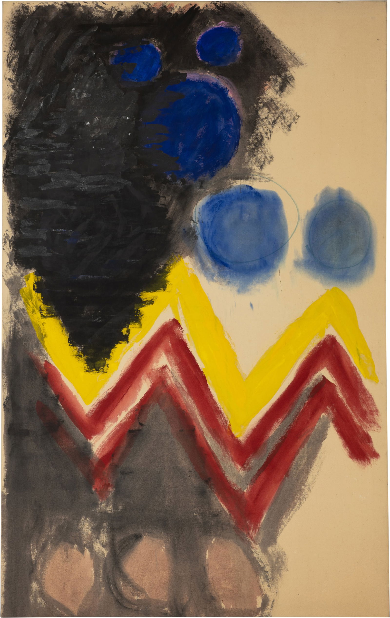 Kimber Smith (Boston 1933 - 1981 East Hampton) Mickey's Chocolate Rose Garden: Kimber Smith (Boston 1933 - 1981 East Hampton) Mickey's Chocolate Rose Garden Circa 1976 Acrylic on cotton 190x117 cm Signature Lower centre monogrammed by the artist "KS" Provenance Private Collec